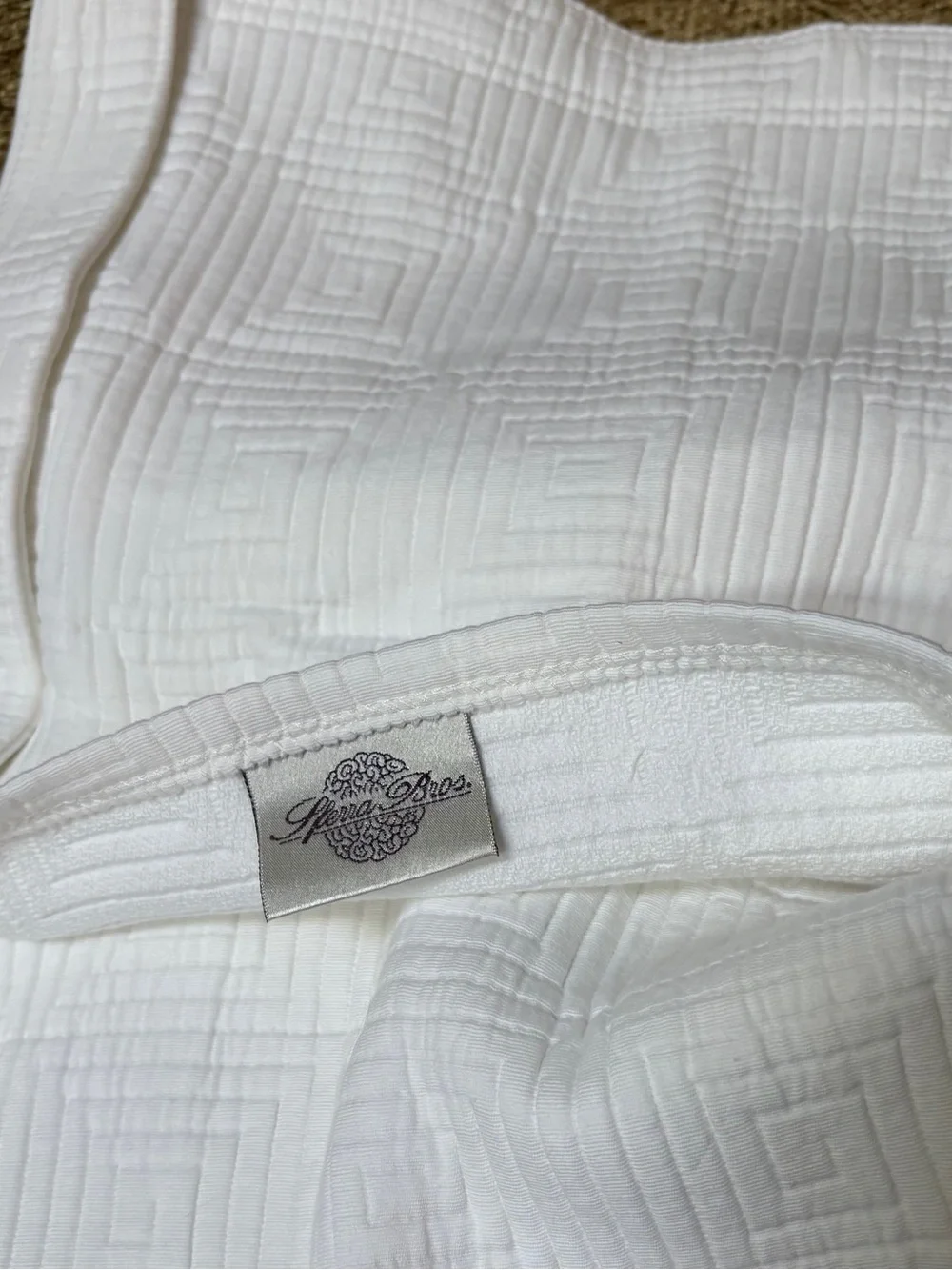 Sferra Matelasse sham new White